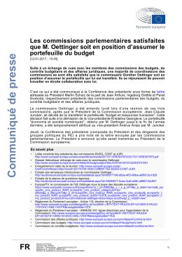 Communiqué de presse