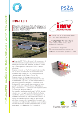 IMV-TECH - FranceAgriMer