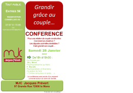 Conférence sur le couple par Marie