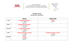 MATIN APRES-MIDI - l`Ecole Supérieure de Technologie Berrechid