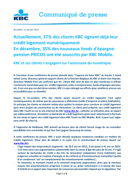 Communiqu&eacute; de presse