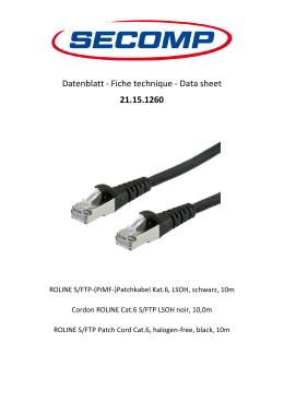 Datenblatt - Fiche technique
