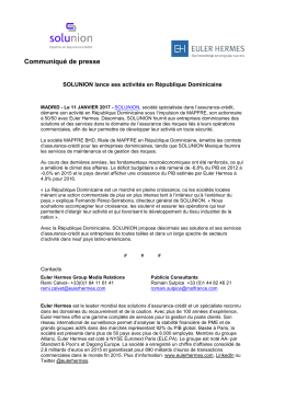 Communiqu&eacute; de presse