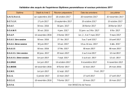 C.A.F.E.R.U.I.S. 1er septembre 2017 18 octobre 2017 20 novembre