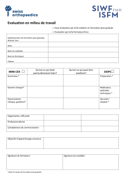 Grilles d`&eacute;valuation