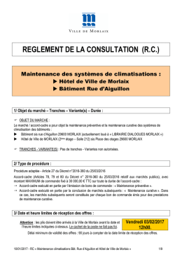 Règlement de consultation - 214,92 Ko