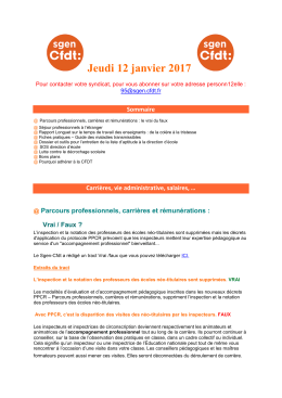 Jeudi 12 janvier 2017 - Sgen-CFDT