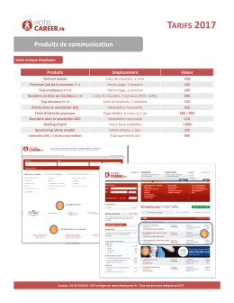 d`infos - HOTELCAREER