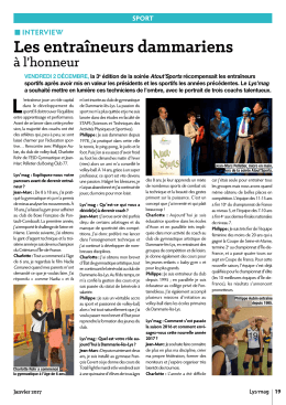 Les entraîneurs dammariens - Mairie de Dammarie-Les-Lys