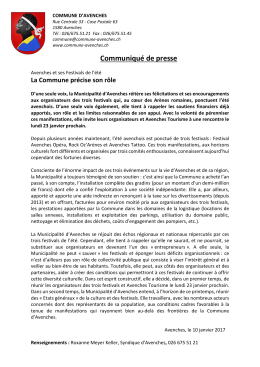 Communiqué de presse
