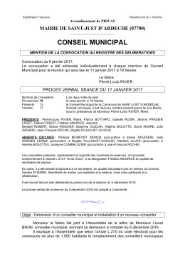 conseil municipal - Saint