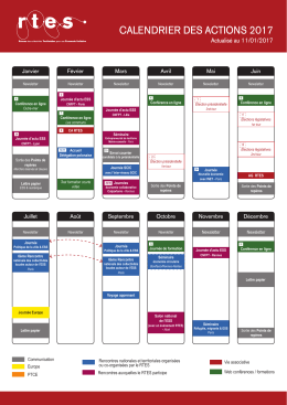 Calendrier 2017 RTES