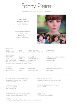 Fanny Pierre Resume (Jan 2017)
