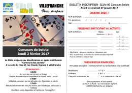 belote inscription - Bourg-en