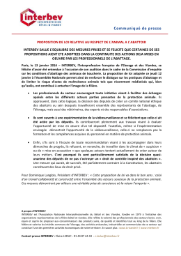Communiqué de presse