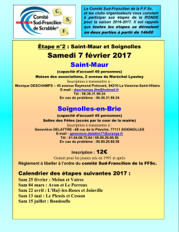 Le Comit&eacute; Sud-Francilien de la F