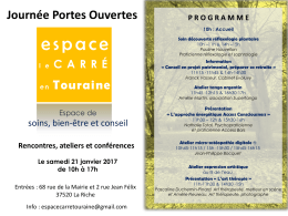 Programme - Sophrologie et Réflexologie Plantaire à Tours