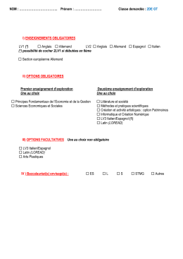 Télécharger la fiche pour la 2 nde