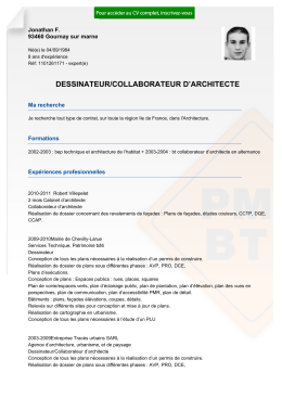 dessinateur/collaborateur d`architecte