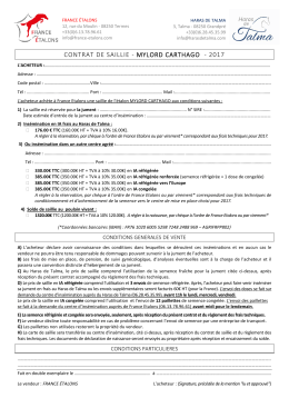 Contrat PDF - France Etalons