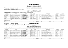 vincennes - Resultat