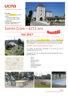 Sainte Croix – 6/12 ans