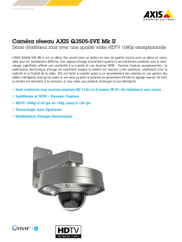 Caméra réseau AXIS Q3505-SVE Mk II