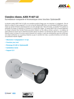 Caméra réseau AXIS P1427-LE