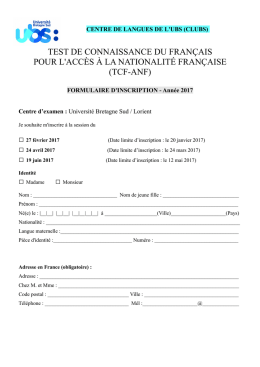 test de connaissance du français pour l`accès à la nationalité