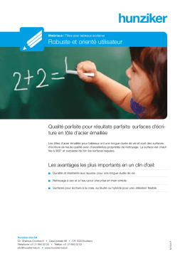 Robuste et orienté utilisateur