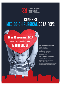 CONGR&Egrave;S M&Eacute;DICO-CHIRURGICAL DE LA FCPC 28 et 29