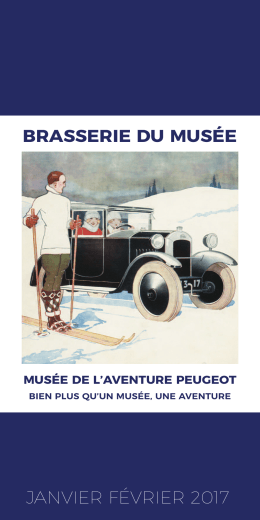 BRASSERIE DU MUSÉE janvier février 2017