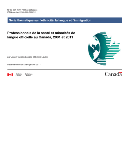 Professionnels de la santé et minorités de langue - Savoir