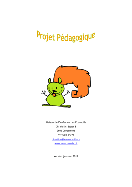 Projet pédagogique