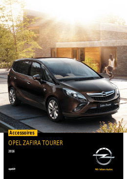 opel zafira tourer - Opel Accessories Catalogue