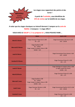 stage poneys galop 1.2