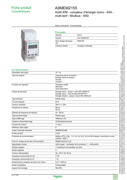 Télécharger la fiche technique du produit