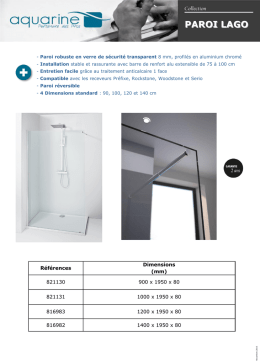 T&eacute;l&eacute;charger Fiche protech paroi de douche Lago