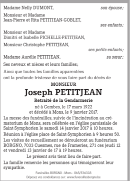 Joseph PeTiTJeAn