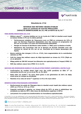 Résultats du 1T16 - racine