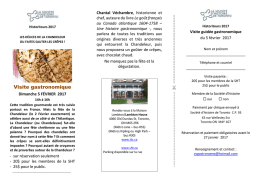 Visite gastronomique - La Soci&eacute;t&eacute; d`histoire de Toronto