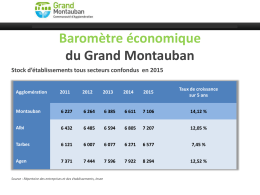 Présentation du Grand Montauban Direction développement