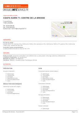 csapa kairn 71- centre de la bresse