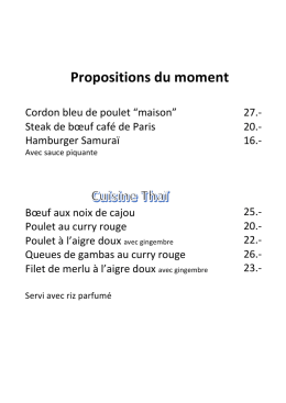 Proposition janvier 17