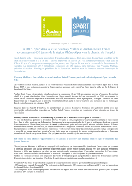 Télécharger le Communiqué de presse