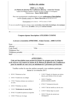 Ateliers de cuisine