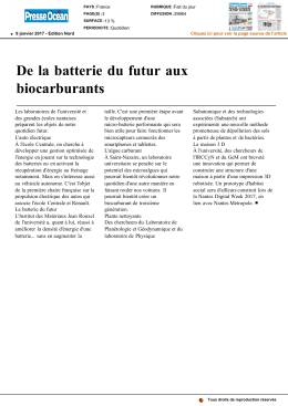 De la batterie du futur aux biocarburants