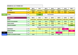 Semaine du 1er au 7 février