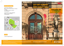 Que font les images dans l`espace public