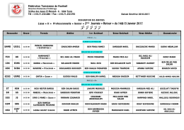 2&egrave;me Journ&eacute;e &laquo; Retour - F&eacute;d&eacute;ration Tunisienne de Football
